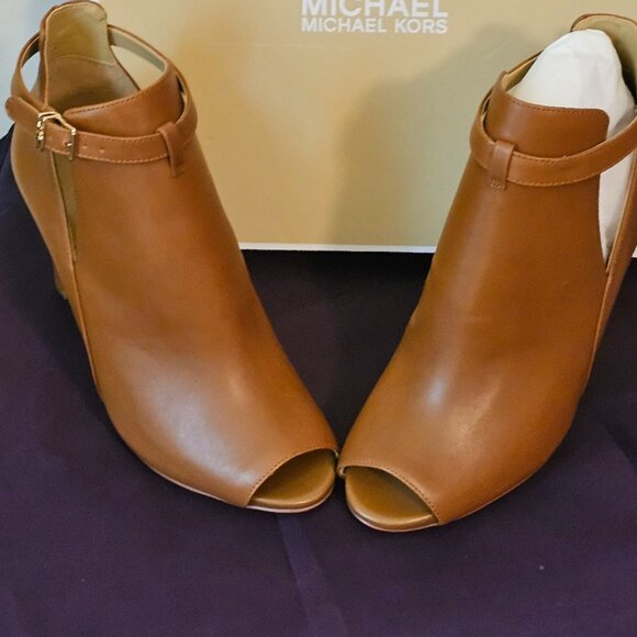 Michael Kors Lawson Open Toe Boots - Picture 1 of 2